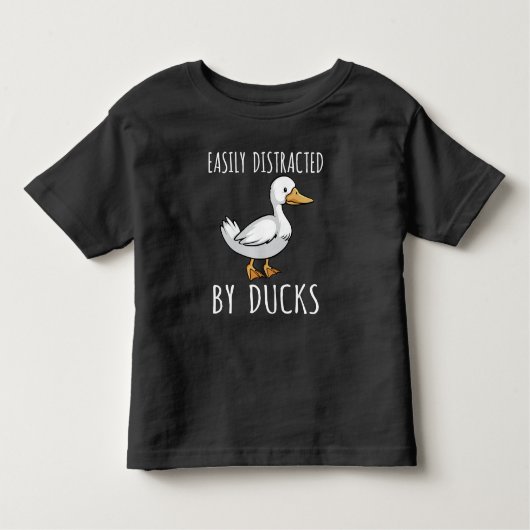 Funny Duck Lover Bird die Fan observeert Kinder Shirts (Voorkant)
