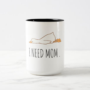 Funny Duck Mok "Ik heb mama nodig" Cute Baby Duc