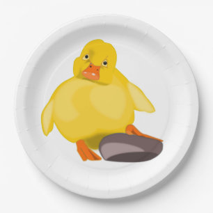 Funny Duck Paper Borden -  Papieren Bordje