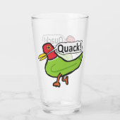 Funny Duck Quacking Glas (Achterkant)