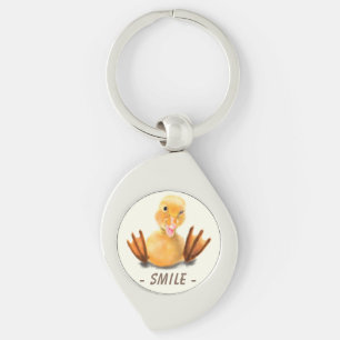Funny Duck Sleutelhanger Smlie - Aangepaste tekst