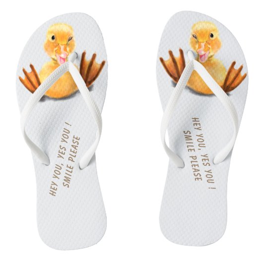 Funny Duck Teenslippers (Voetbed)