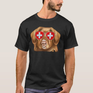 Funny Duck Tolling Retrievers Hond Zwitserland Vla T-shirt