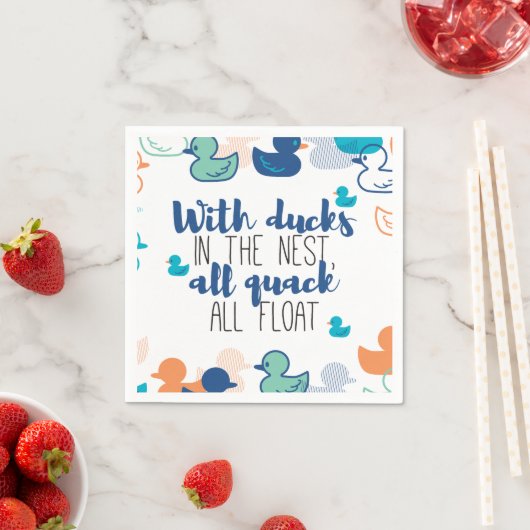 Funny Ducks and Quack Float Puns Quote Design Servet (Insitu)