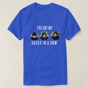 Funny Ducks in a Row T-shirt