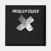 Funny Duct Tape Joke Lazy Sarcastic Husband vader Magneet (Voorkant)