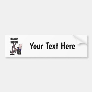 Funny Dump Joe Biden Cartoon Bumpersticker