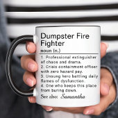 Funny Dumpster Fire Fighter Definition Mok
