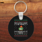 Funny Dumpster Fire Ugly Christmas Sweaters For Me Sleutelhanger (Voorkant)
