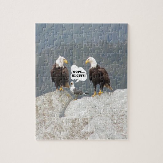 Funny Eagles en Seagull Legpuzzel (Verticaal)