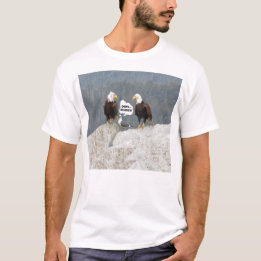 Funny Eagles en Seagull Mannen T-shirt