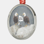 Funny Eagles en Seagull Metalen Ornament (Links)