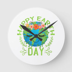 Funny Earth Day Quote Earth Cool Happy Earth Day Ronde Klok