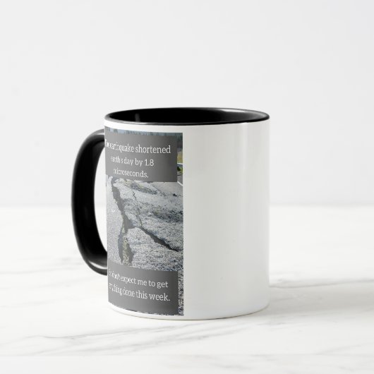 Funny Earthquake Mok (Voorkant links)