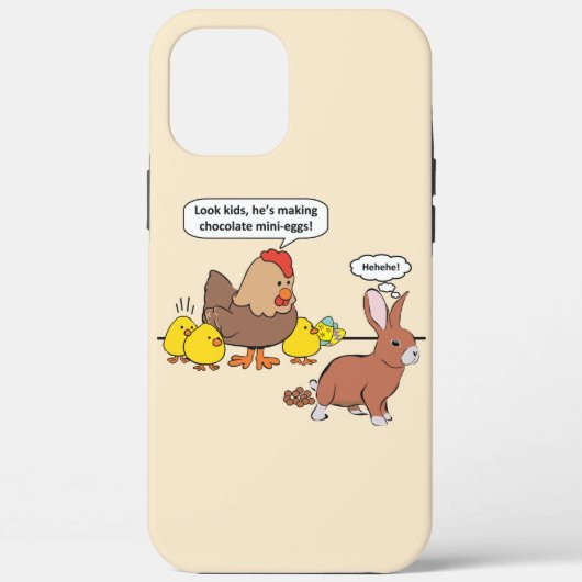 Funny Easter Bunny Chocolate Eggs Case-Mate iPhone Case (Achterkant)