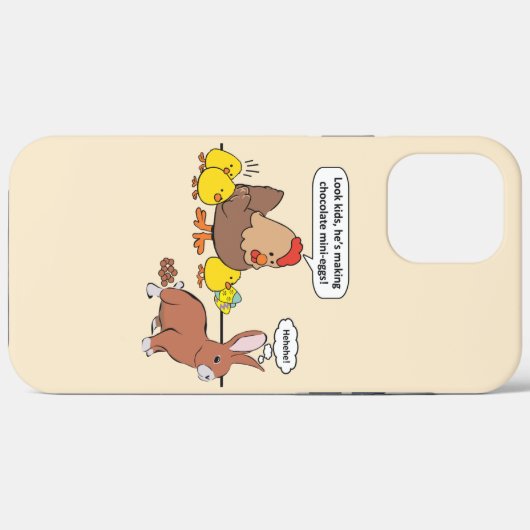 Funny Easter Bunny Chocolate Eggs Case-Mate iPhone Case (Achterkant (horizontaal))