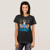 Funny Easter Bunny I'm Just Here For Easter Candy  T-shirt (Voorkant volledig)