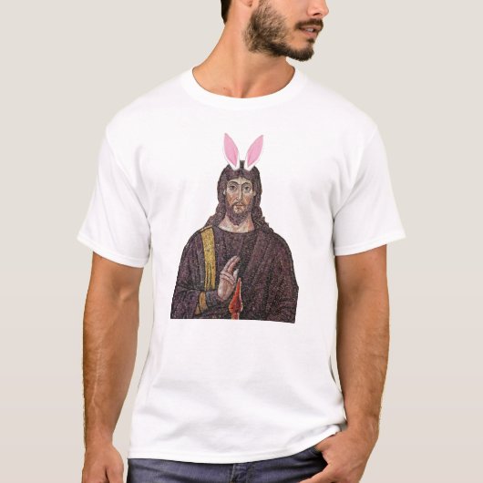 Funny Easter Bunny Jesus T-shirt (Voorkant)