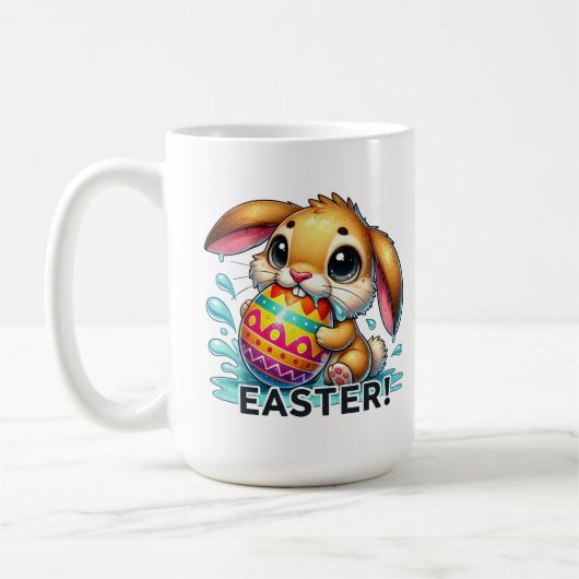Funny Easter Bunny Koffiemok (Links)