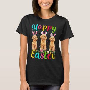 Funny Easter Bunny Speelgoed Poodle Dog Happy Pase T-shirt