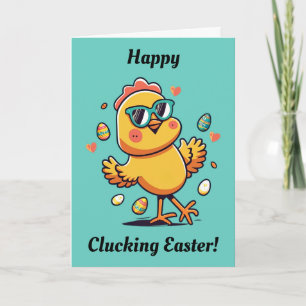 Funny Easter Chicken Kaart