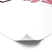 Funny Easter Chocolate Bunnies Perfect Poster (Hoek)