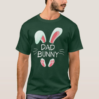 Funny Easter Day Costume Matching Cute Dad Bunny G T-shirt