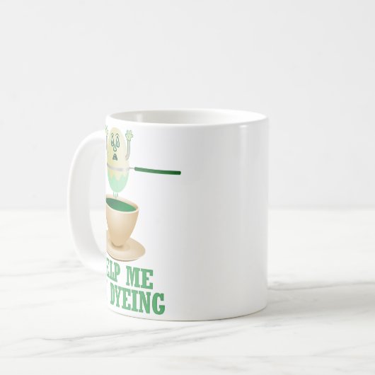 Funny Easter Egg Dyeing Koffiemok (Voorkant links)