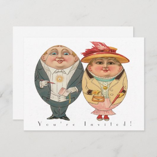 Funny Easter Egg Hunt  Partij Uitnodiging (Voorkant / Achterkant)