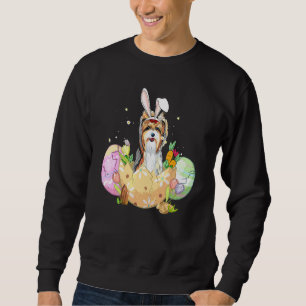 Funny Easter Eggs Yorkie Bunny Dog Christians Trui