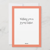 Funny Easter Feestdagenkaart (Achterkant)