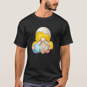 Funny Easter Gnome Grandpa voor kippen pap en eas T-shirt