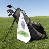 Funny Easter-golfhanddoek Golfhanddoek (Groen)