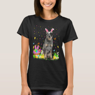 Funny Easter Hunting Australian Cattle Dog Eas T-shirt
