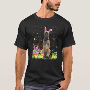 Funny Easter Hunting Belgium Shepherd Dog East T-shirt