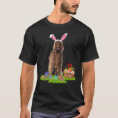 Funny Easter Hunting Bunny Irish Setter Dog Ea T-shirt (Voorkant)