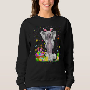 Funny Easter Hunting Chinese Crested Dog Easte Trui
