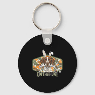 Funny easter labrador retriever on the hunt bunny sleutelhanger