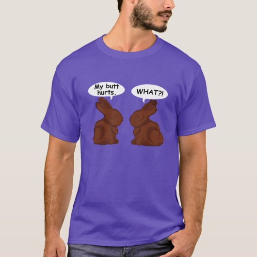 Funny Easter Meme - Mijn Butt Hurts T-shirt (Voorkant)
