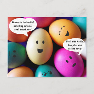 Funny Easter Post Card Feestdagenkaart