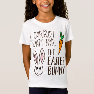 Funny Easter Quote Carrot wacht op Bunny Pun Cute T-shirt