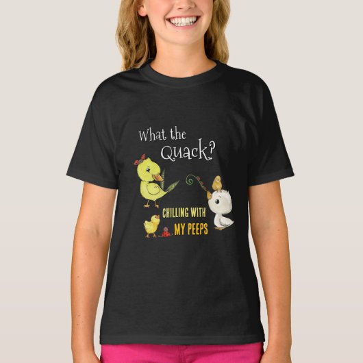 Funny Easter Shirt - Chilling with my Peeps (Voorkant)