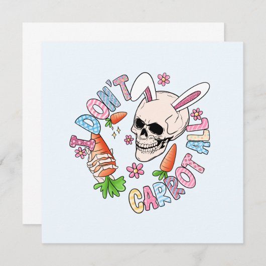 Funny Easter Skull (Voorkant / Achterkant)