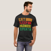Funny Eat Sleep Madness Repeat March Madness 2023 T-shirt (Voorkant volledig)