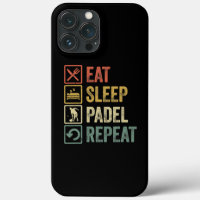 Funny Eat Sleep Padel Herhaling van sport
