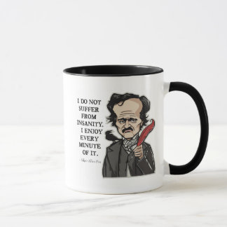 Funny Edgar Allan Poe citeert mok