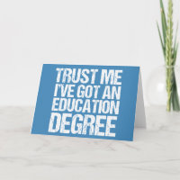 Funny Education Major Afstuderen Cute Blue Teacher