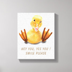 Funny Eend Canvasprint Canvas Afdruk