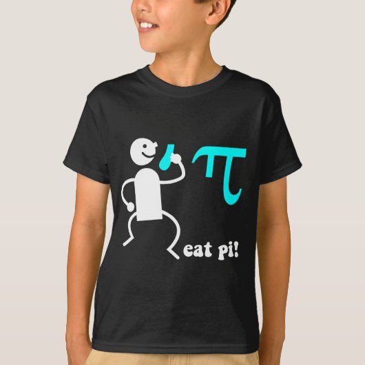 Funny eet pi t-shirt (Voorkant)