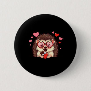 Funny Egel Hart Chocolade Valentijn Vrouwen Me Ronde Button 5,7 Cm